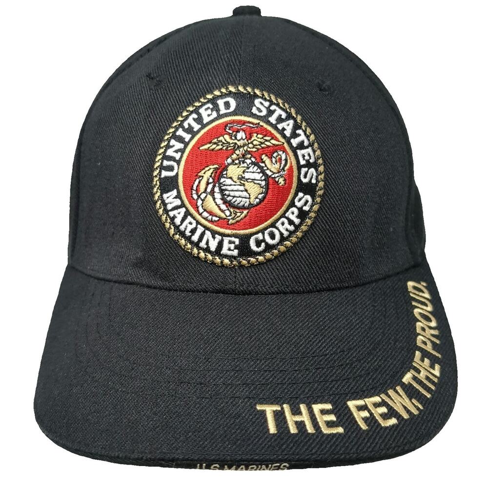 Rapid Dominance Baseball Cap Black One Size US Marine Corps Seal Few Proud Hat